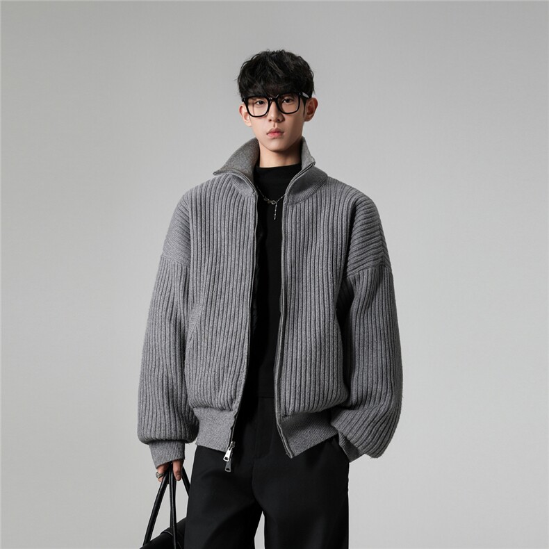 现货冬季新款针织毛衣拼接棉服男冬季MY5013-特P105控188,男装针织衫/毛衣,电商A072