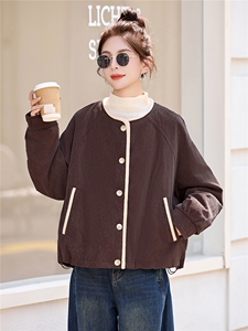 现货90白鸭绒圆领短款羽绒服女2025冬新款宽松时尚百搭保暖外套图片