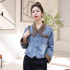 2023年春季新款女装韩版休闲牛仔外套，女装短外套，靓星雨