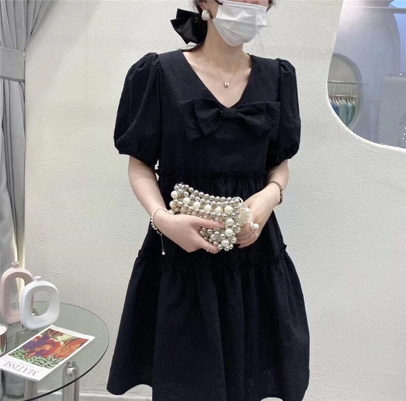 韩版蝴蝶结宽松连衣裙，女装连衣裙，Balance Studio(2F)