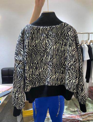 2021年秋季新品韩版休闲豹纹小香风外套，其它，L·H·X