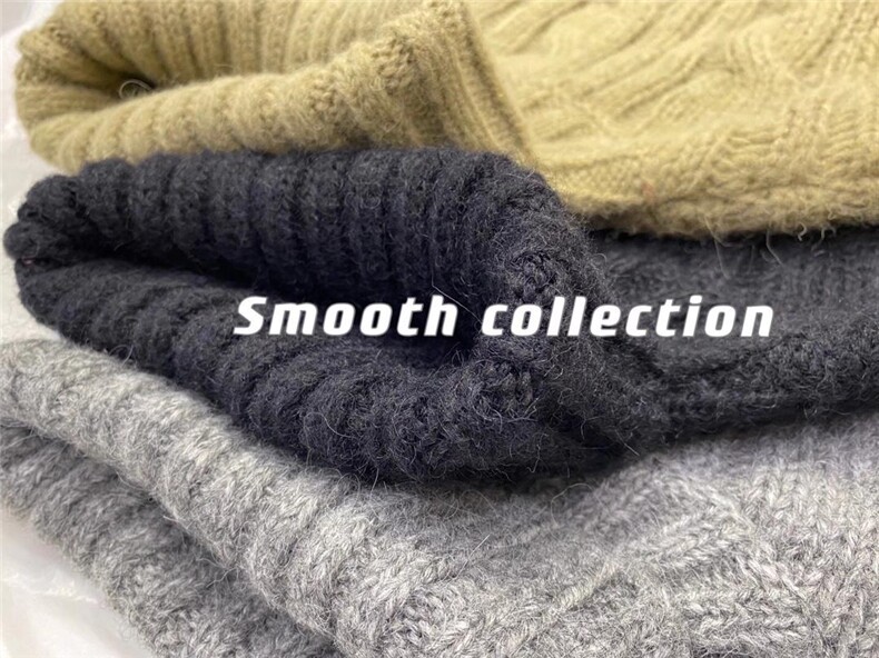 羊毛高领毛衣，女装针织衫/毛衣，SMOOTH