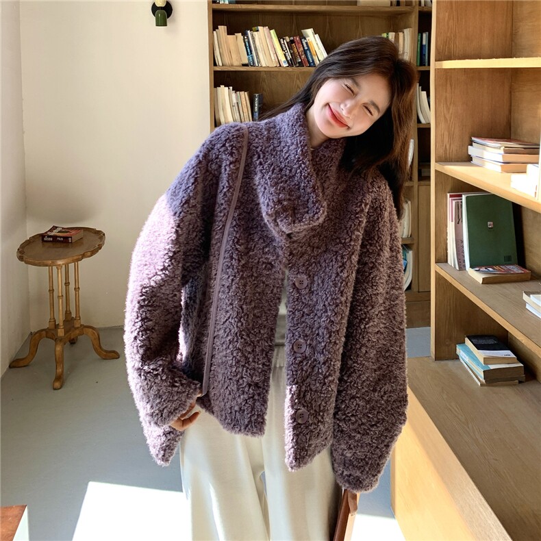 已出货带包包羊羔毛8891P205K308,女装短外套,2C201