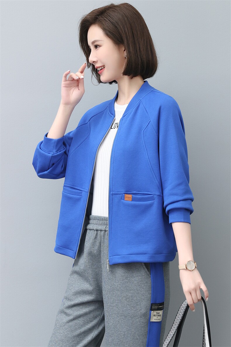 时尚休闲开衫卫衣外套女宽松显瘦百搭长袖上衣春秋新款韩版潮流,女装卫衣/绒衫,依恋蒂丝
