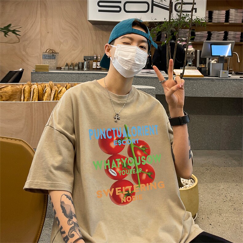 数据超好220克重磅美式潮牌短袖t恤T1213-P28直播有280克品质P38,男装T恤,电商A486