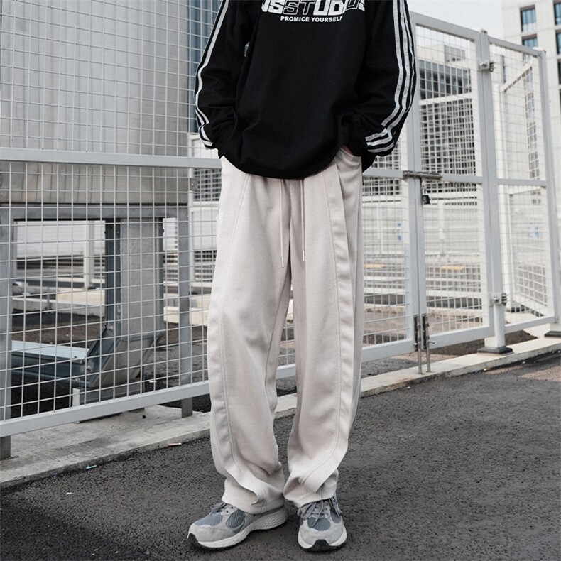 2025秋冬小众解构设计水洗卫裤男美式弯刀宽松休闲裤子826/p48,男装休闲裤,电商B381-2
