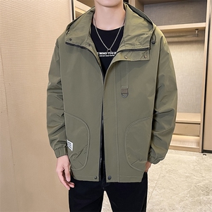 店主风-冲锋衣春秋季新款工装连帽长袖夹克外套 2301P105图片
