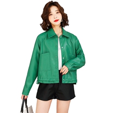 现货主推2022新款机车服小皮衣休闲显瘦百搭皮衣外套女两件套，女装套装/套裙，江南女神