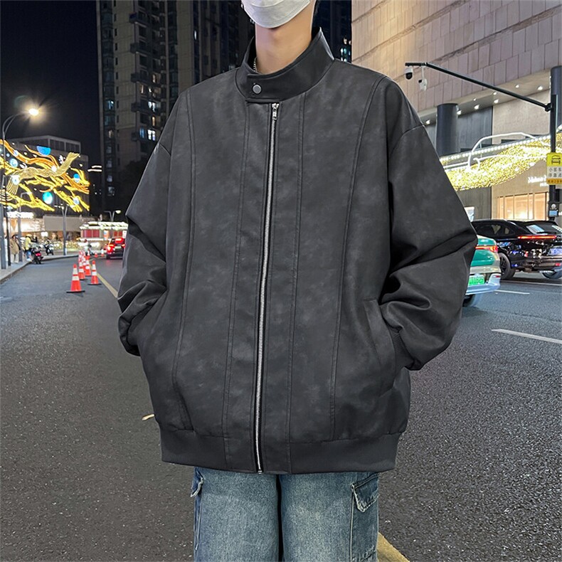 现货8502-P80大码控138春季大码户外皮衣夹克外套,男装夹克,星座209