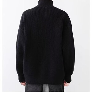 【005】加厚男士排扣高领针织毛线衫A079-YM172-P55图片