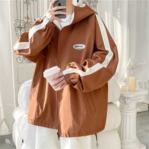 JK9012/P70春装现货新款两面服夹克男防水冲锋衣大码外套两面穿图片