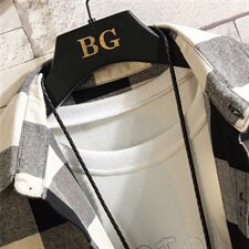 CS16--P35日系大码宽松白墙男秋季潮牌格子衬衫男外套简约休闲，男装衬衫，电商B369（原A024）