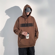 EQ190凹凸印花连帽套头卫衣男装港风潮流春季外套P58，男装卫衣，电商C306-1