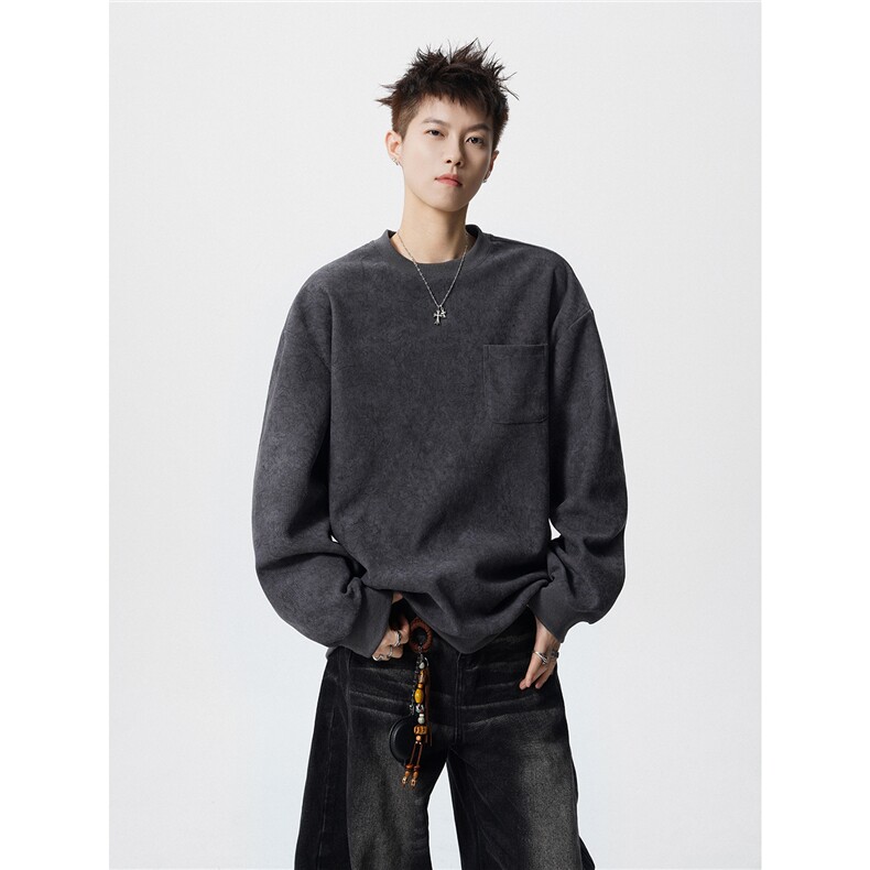 TWY26特38控68polo圆领情侣卫衣宽松外套男100聚酯,女装短外套,电商B370