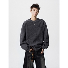 TWY26特38控68polo圆领情侣卫衣宽松外套男100聚酯，女装短外套，电商B370