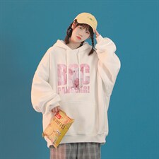 中性22秋季个性设计感趣味图案字母印花套头连帽卫衣W246P30控48，男装卫衣，A247A