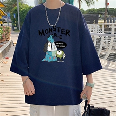 Q11074-P30春夏季七分袖t恤男大码五分袖男短袖中袖，男装T恤，电商A040