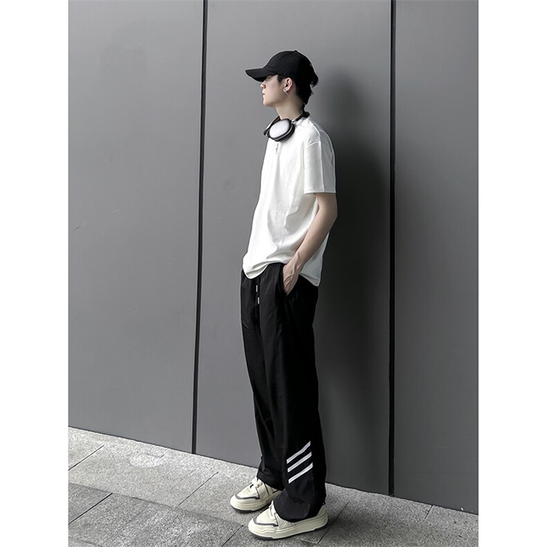 B221美式ins街头hiphop休闲情侣宽松运动裤子LK23117-P60控78,男装休闲裤,电商B221