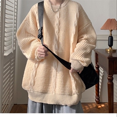 秋冬麻花圆领毛衣针织衫男潮牌慵懒风日系复古简约MY508-P53，男装针织衫/毛衣，星座208-5
