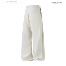 垂感阔腿西装裤cleanfit高级感直筒休闲长裤504-K868-P40控68，男装西服套装，星座504