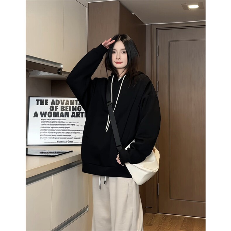 WY5001/P65春装新款高品质不起球连帽个性卫衣男潮流宽松上衣外套,男装卫衣,电商A141
