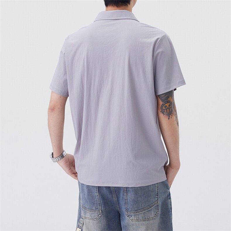 夏季短袖t恤男士大码潮流冰丝凉感半袖POLO衫T恤上衣YD3219-P39,男装Polo衫,星座310B-3