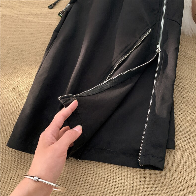 ins美式高街夏新款休闲裤拉链小众设计五分裤B315-K23233-p50控68,男装休闲裤,电商B315