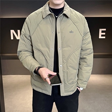 M-4XLB3539829P185咖色2025翻领衬衫款轻薄冬季男羽绒服外套，男装衬衫，电商B353
