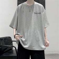 HT73098-P22华夫格t恤男短袖男大码五分袖大皂风，男装T恤，电商A040