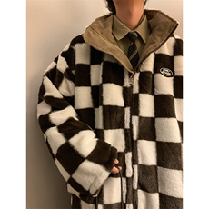 灯芯绒棉袄兔毛外套港风日系棉衣双面穿夹克1016-1W64P118K158，男装夹克，星座1016-1（原电商B408-1）