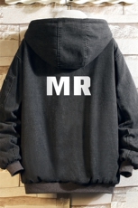 牛仔外套男大码加厚加绒衣男羊羔毛服男砖墙NM53253-P140，男装棉衣，电商A040A