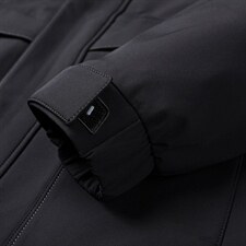 AL81001冬季男士派克服可脱卸兔毛内胆银狐毛领中长款风衣P900图片