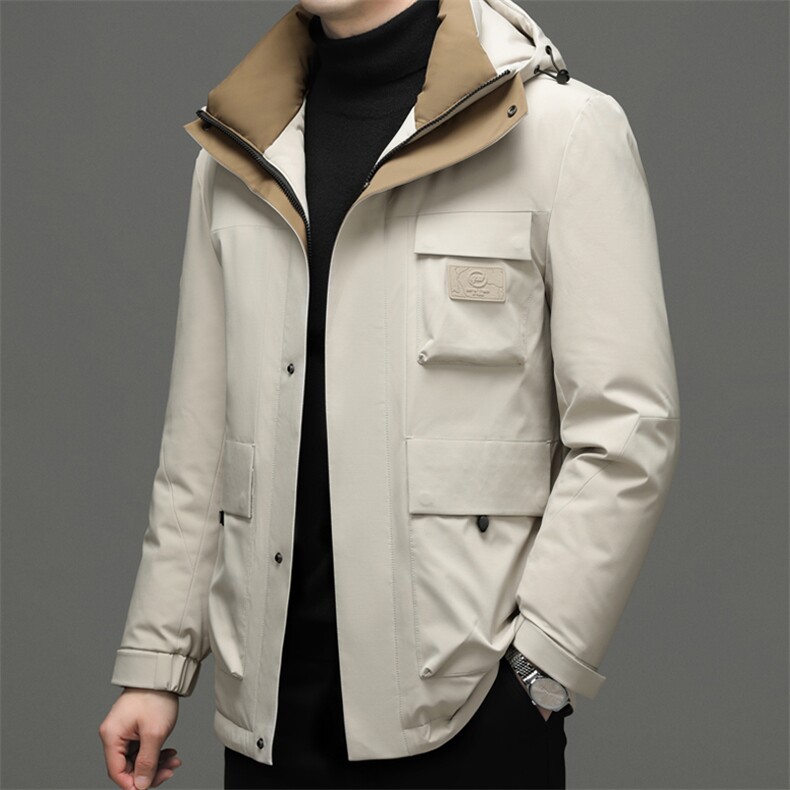 BNSZ3396钱塘2020-2商务简约冬季厚款中年男士90鹅绒羽绒服P300图片
