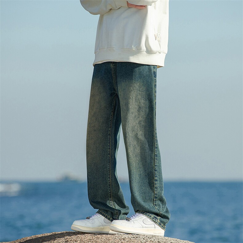 美式高街渐变牛仔裤时尚休闲牛仔裤A068-JXK163-TP50,男装牛仔裤,电商A068