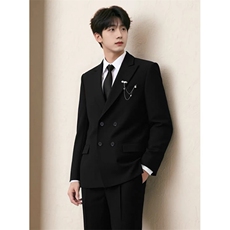 男士新款休闲双排扣西服夜店发型师潮男小西装单西外套XEL361，男装西服套装，星座1116A（原606A-3）