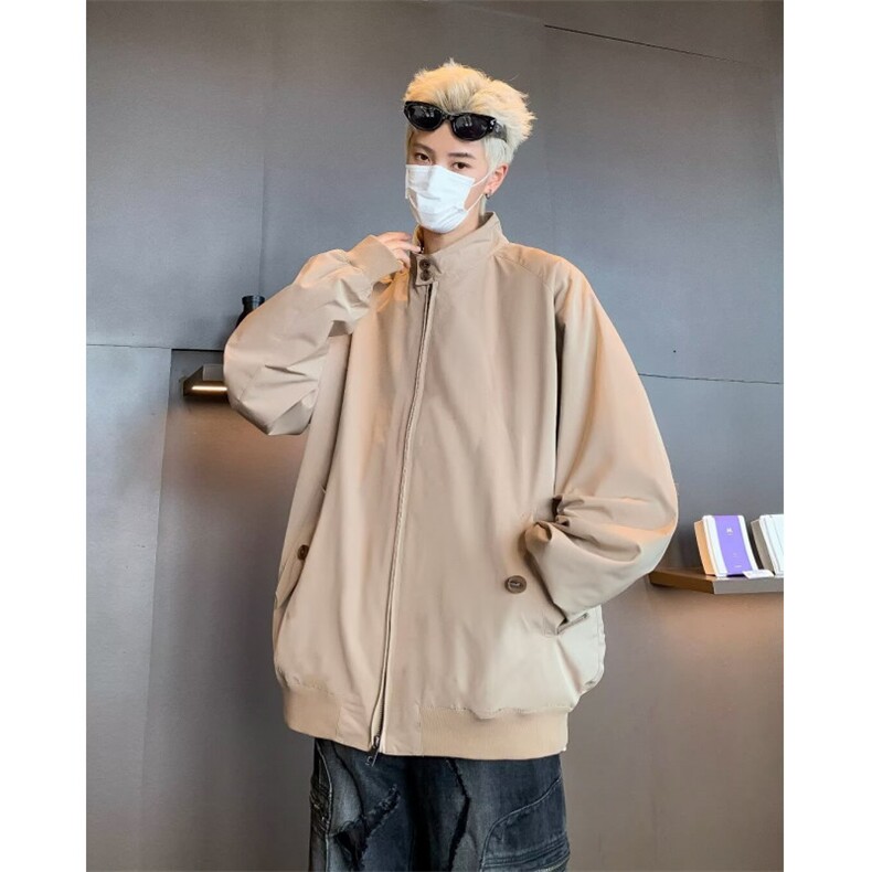 秋季外穿复古工装棒球服夹克男装立领高级美式飞行员外套8506/P65,男装夹克,星座506
