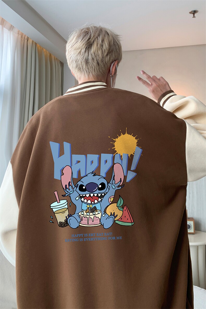 摇粒绒棒球服男大码开衫卫衣男夹克BF86077-P65,男装夹克,电商A040