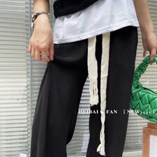 阔腿坑条裤，其它，33