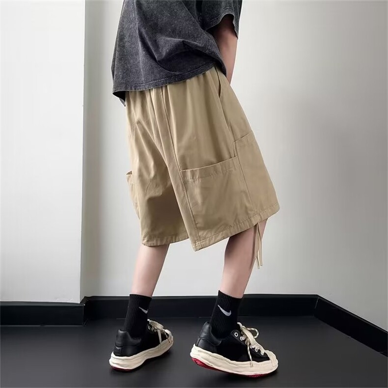 美式街头短裤男夏季凉感宽松百搭运动五分裤休闲裤子潮K3735-P29,男装休闲裤,星座412-3