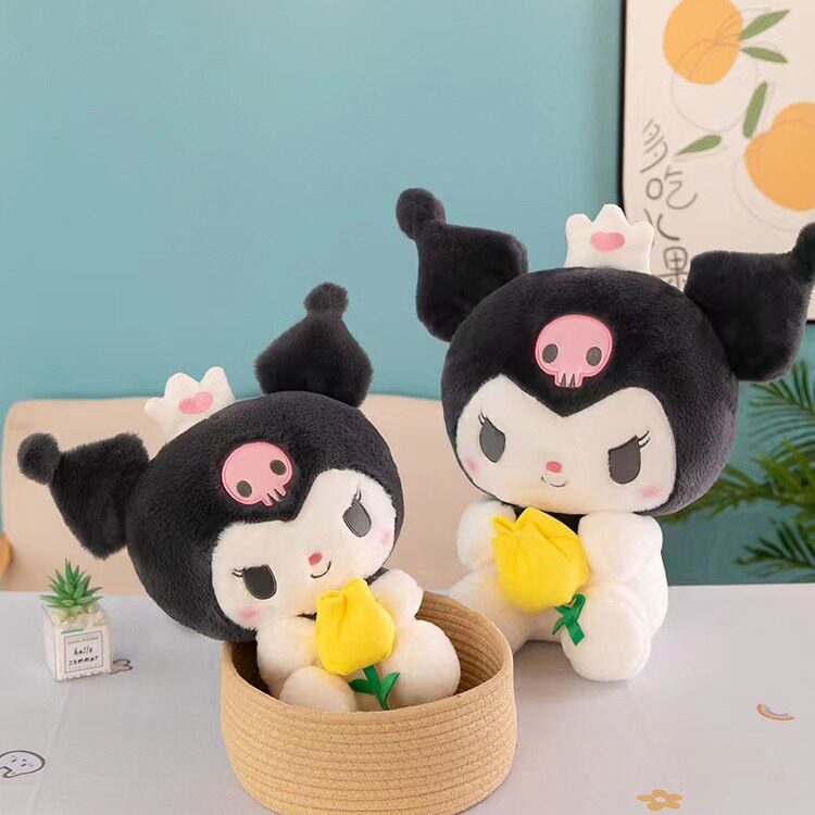 抱花库洛洛，小雨毛绒玩具