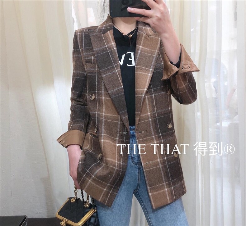 秋冬羊毛呢料西服外套，其它，得到THETHAT