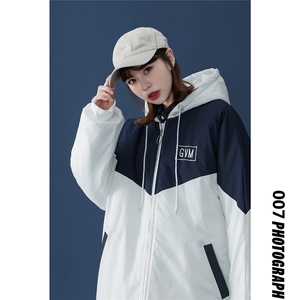 1港风女士情侣潮牌棉袄大码M-5XL工装棉服装7786特P60严控98图片