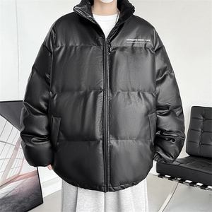 冬季字母印花皮棉衣男立领加厚男士棉服潮流棉袄A266-PY2101-P80图片
