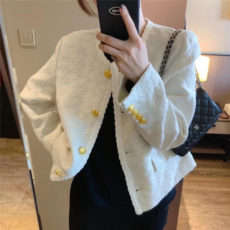 【秋季新品】金扣设计小香外套，其它，TWO LAPS