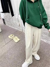 拉链套头空气层卫衣，女装卫衣/绒衫，魅力布梵