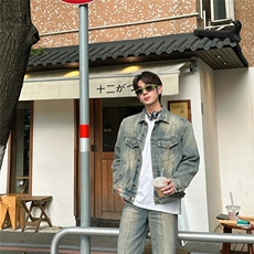 现货不缺货水洗牛仔衣潮流牛仔外套1209-1-JK18-P78（网图），男装夹克，星座1209-1