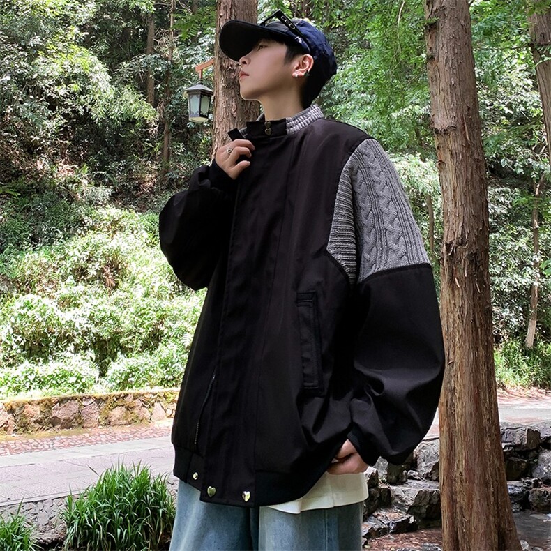 2025春新款双层拼色夹克JK901P70,男装夹克,星座1108