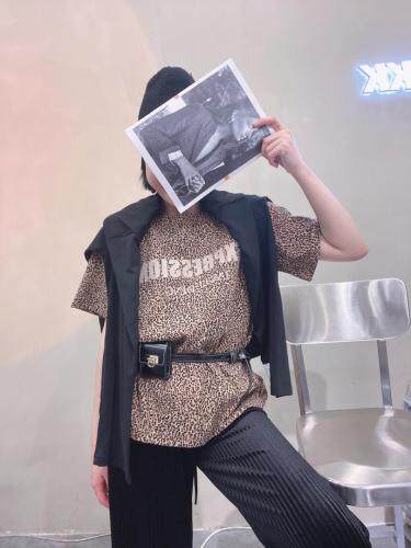 秋季新款磨毛豹纹短袖，其它，HEY.KK