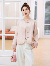 欧货年轻款小香风外套女2026春季新款民新中天丝提花气质时尚上衣，女装短外套，奕薇雅