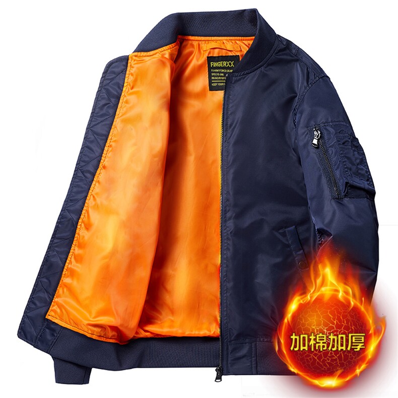 主推款：外套男飞行员夹克教练春秋冬加棉大码工装机车服棒球服棉,男装夹克,星座210-5(原414-2)